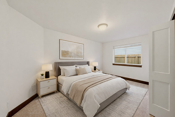 Modern bedroom with neutral tones-2