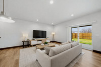 Modern living room with light decor